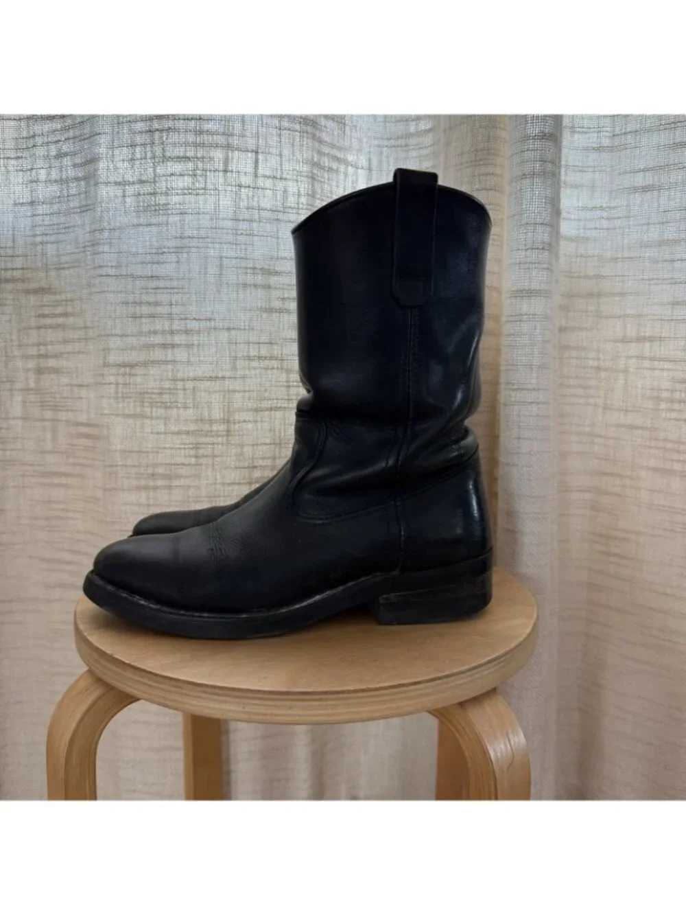 Red Wing Boots Heritage Black Pecos Size 8D Made in USA
